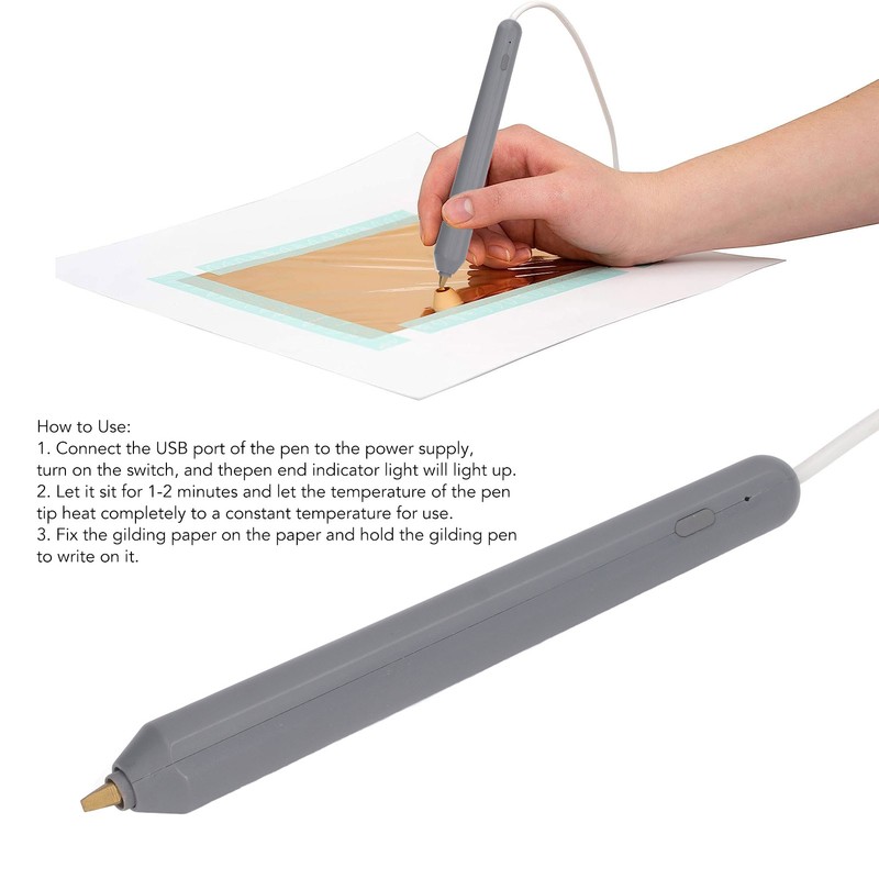 Hot Foil Pen USB Heat Foil Stamping Embossing Pen ABS