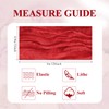 Asee'm Fall Table Runner Cheesecloth 10FT Red Boho Gauze Fabric