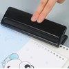 6-Hole Desktop Puncher, A5 Ring Binder Hole Punch Adjustable Spacing