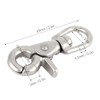 Whirling Snap Hooks, Stainless Steel Spring Eye Snaps Durable Trigger