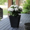 Mayne Bristol 18in Tall Planter - Black
