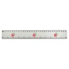 'Strawberry' 30cm (12 Inch) White Plastic Ruler (RL00077714)