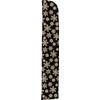 Matsumi Kogei Fan Holder, Inden Flower/White, 9.3 inches (23.5 cm)