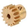 RC Motor Gear 16T M0.6 Copper RC Pinion Motor Gear