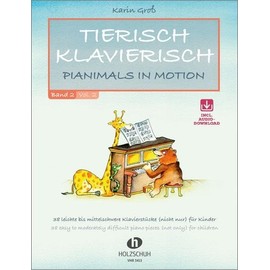 Tierisch klavierisch 2: 38 leichte bis mittelschwere Klavierstücke (nicht nur) für Kinder