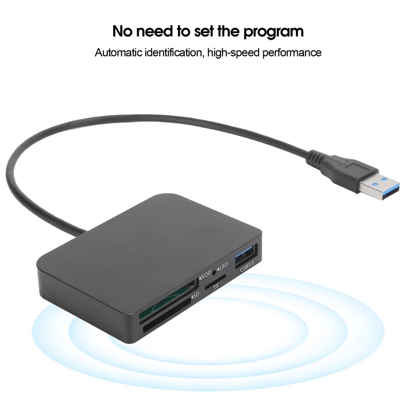 Memory Card Adapter MultiFunction Reader USB Computer Accessory for Windows