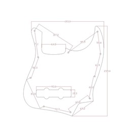 KAISH Jazz Bass J Bass Pickguard fits USA/Mexican 4 String Fender Jazz Bass Vintage Tortoise