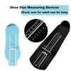 2 Pcs Foot Measurement Devices Shoe Sizer Measuring Ruler For