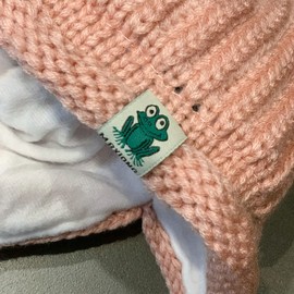 Women Warm Plush Beanie Hat Knitted Funny Frog Ski Snow Hat Windproof Trapper Cap Winter Head Wrap