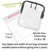 BORSALI TSA-Approved Quart-Sized Bag for Carry-On Travel - One (1)