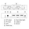 DisplayPort KVM Switch 2 Ports 4K 60Hz Dual Mode Aluminum