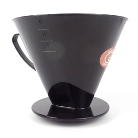 Size 6 Plastic Coffee Filter Dripper Cone by EDESIA ESPRESS