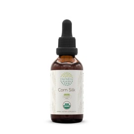 HerbEra Corn Silk B60 USDA Organic Tincture | Alcohol-Free Extract, High-Potency Herbal Drops | Certified Organic Zea Mays Dried Silk 2 FL OZ