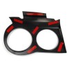 Sdeelcase Pair L&R Black Headlight Covers Bezel Eyelid Trims For