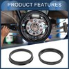 INFINAUTO Hub Centering Rings 64.1mm ID 72.6mm OD Car Wheel