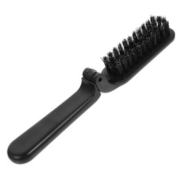 FOMIYES Folding Beard Brush Portable Detangling Styling Brush for Travel Compact Beard Shaping Tool Soft Bristles