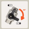 Bwintech 5 pieces 3/8 inch BSP male thread x male