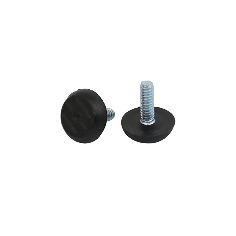 uxcell 10pcs M6x20mm Thread Adjuster Screw On Furniture Glide Leveling