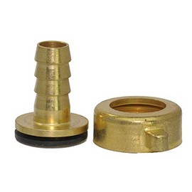 Brass 2/3 Hose Nozzle with Wing Nut G 3/4 Inch - 10 mm Design: Straight