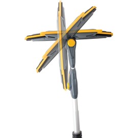 True Temper ABTT5212 Telescoping Scratch-Free Snow Brush with End Scraper and Cushioned Grip, 52-Inch