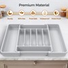 ukeetap Extra Large Expandable Silverware Organizer, BPA-Free Food-Safe Cutlery Flatware