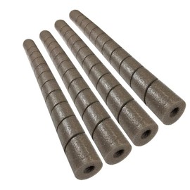 SnakeWrap 4 Pack multi-purpose cushioning 22 inch - 11 colors - wrap any shape - no adhesive or glue required (Brown)