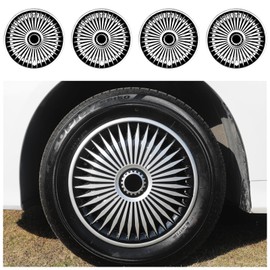 16 inch Wheel Covers for Iron Rim, 16" Hubcap Set of 4, Plastic Cap Rim Covers Wheel Replacement Plastic Hubcaps Automotive Accessories (16inch-Blade-4PCS-Cover, 16 Inch)