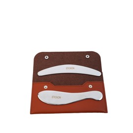 STICKON Medical Grade Stainless Steel Gua Sha Set 2pcs Scraping Massage Tool IASTM tools for Soft Tissue Therapy and Reduce Legs, Back, Arms,Neck,Shoulder Muscle Pain pitao02
