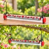 Hummingbird Feeder for Outdoors, 18-Inch Hanging Nectar Feeder with Multiple
