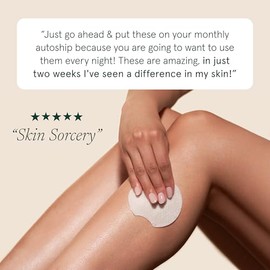 Barefaced Almohadillas de pulido, tratamiento exfoliante de grado clínico, para cara y cuerpo, almohadillas de peeling, 15% de ácido glicólico, extrac