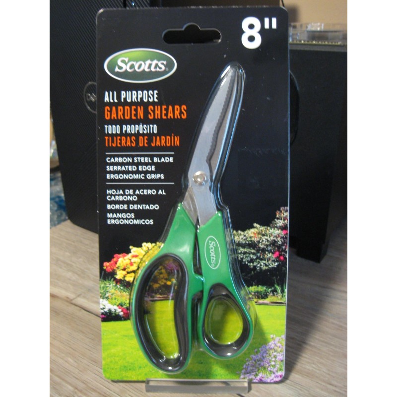 Scotts 8" All Purpose Garden Shears - Gardening Clippers Scissors