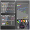 3 Pack Acrylic Magnetic Calendar for Fridge, Magnetic Calendar Dry