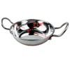 KITCHEN DIVA Copper Bottom Stainless Steel Wok, 5 inch Diameter