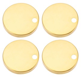 LT Easiyl Toilet Seat Hinge Cover 60mm Hinge Fixings 304 Stainless Steel Toilet Pan Fixing Decorative Covers Set Gold 4 Pack