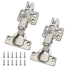 CVIUYO 2 Pcs Soft Close Cabinet Hinge,26mm 90-110 Degree Full Overlay Kitchen Door Hinge, Concealed Kitchen Cupboard Hinges, Cupboard Door Hinges with Screws
