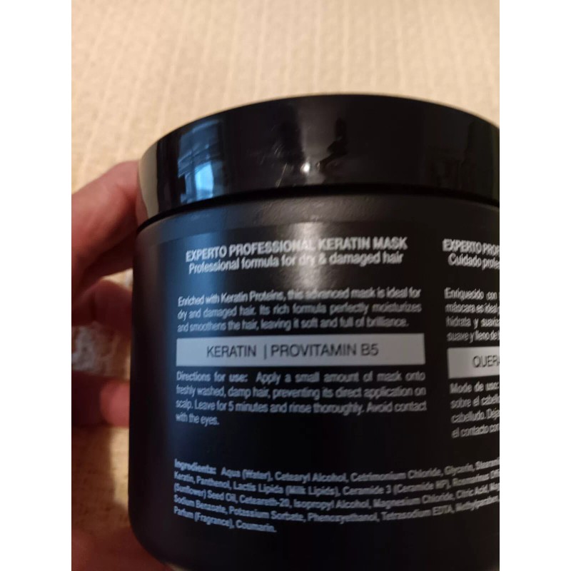 Experto Professional Keratin Hair Mask For Dry &Damaged Hair 16.9oz