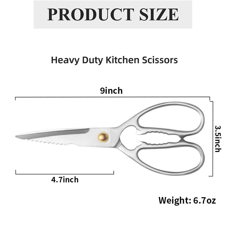 ELephas PLus Professional Kitchen Scissors - Cutting Food Tools -