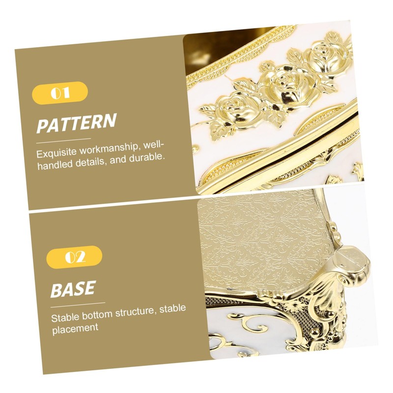 LABRIMP Elegant European Style Tissue Holder Trimmed Fashion Tissue Box