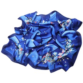 FAIRYGATE Seidentuch Damen Seide Seidenschal Bandana Halstuch Kopftuch Vierecktuch Schal Tuch Geschenk für Frauen DA2114