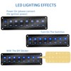 Rocker Switch Panel – 8 Gang Aluminum Toggle Switch Panel,