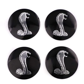 4PCS 56.5mm 2.2'' Auto Car Sticker Wheel Center Hub Cap Logo Aluminium fit for Mustang Shelby Cobra (forShelby)