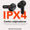 QUAMTUM CONNECTIVITY Audifonos Inalámbricos Bluetooth 5.3 Auriculares Bluetooth Negros Earbuds