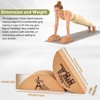 2 Packs Cork Yoga Blocks, Thick Natural Pilates Blocks and