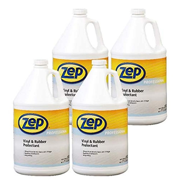 Zep Vinyl & Rubber Protectant 1 Gallon 1041479 (Case of 4) Ready-to-use, Vinyl and Rubber Surface Dressing…