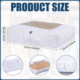 Honeydak 3 Set Cashmere Sweater Storage Bags Wool Sweater Garment Bags Protection Pouch Breathable Washable for Scarves and More 14.6 x 12.6 x 3.2 Inch