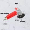 Fetcoi 4" Air Grinder, Water Jet Pneumatic Grinder Air Wet