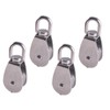 TIOMIOSEA Pack of 4 M32 stainless steel pulleys with double