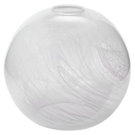 Aywynn Clear Alabaster Glass Lamp Shade Replacement Globe for Kitchen Island Pendant Light Floor Lamp 1-5/8 inch Fitter Lighting Fixture, 7.1" Diameter, 6.3" Height