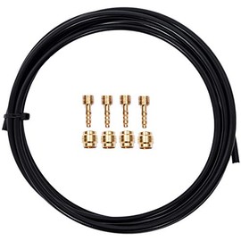 YBEKI bicycle Brake Hose And Brass Connection Insert Kit, 2500mm Bike Hydraulic Disc Brake Hose Kit For Shimano BH59 BH90 Avid Sram Magura (black Magura)