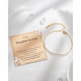 Tarsus Daughter in Law Gifts From Mother in Law To My Daughter in Law Bracelet Best Birthday Christmas Gifts for Daughter in Law